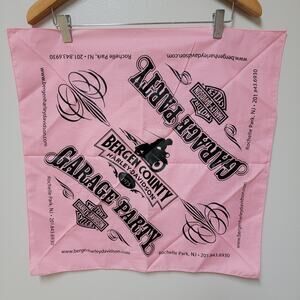 Harley Bergen County Garage Party Pink Bandana